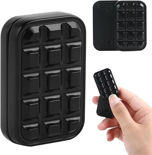 YJWZ Metal Brick Fidget Slider,Magnetisches Metall Fidget Toy EDC Fidget Toys für Erwachsene,ADHS Angst Stress Relief Toys Haptic Sliders, Vater & Freunde (Schwarz)