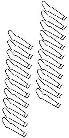 UPKOCH 20piezas Accesorios Soporte Invernadero Hebilla Fijación Acero Inoxidable