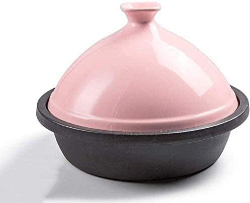 YIHANSS Tontopf Keramik Eintopftopf Kasseroltopf Gusseisen Topf Stecktopf Keramik Casserol Lehm Topf Reis Glas