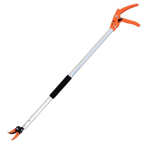 Gartenschere Mit Großer Reichweite Gartenwerkzeug Astscheren 100cm Teleskop Lang Reach Mit Langer Reichweite Für Obstpflücken Leichter Alu Hochentaster Mit Bypass Mechanik Für Äste & Sträucher
