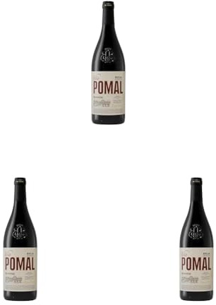 VIÑA POMAL Reserva, Vino tinto DO Rioja, 100 por 100 Tempranillo, Botella 75cl (Paquete de 3)