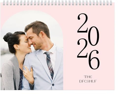 Personalisiert Wandkalender 2026– Fotokalender 2026 zum selber gestalten– Auf Deutsch– für zu Hause, das Büro, Partys, Geburtstage oder Weihnachtsgeschenke