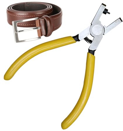 Herramienta De Perforación De Agujeros De Cuero Para Cinturones - Correas Y Bandas De Relojes - Alicates De Acero De Alto Carbono Para Elaboración De Bricolaje, Tarjeta Y Papel | Herramienta Manual De