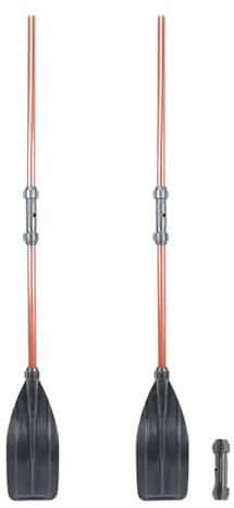 Pagaie De Kayak En Aluminium – Rames Détachables De 61 Pouces, Pagaie À Lame En PP, Poignée Ergonomique Antidérapante Avec Arbre Télescopique Réglable | Rames Pour Kayaks, Bateaux D'assaut, Bateaux Go