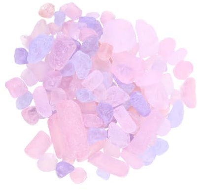 DECHOUS Gravier Décoratif en Cristal Naturel pour Aquarium et Pot de Fleurs, Forme Irrégulière, Poids Environ 500g, Facile à Nettoyer, pour Décoration Intérieure