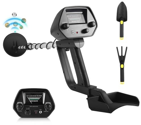 Rilevatore di metalli professionale leggero 930g, bobina impermeabile IP68 20cm, 2 modalità, lunghezza regolabile 76-107cm, per adulti bambini principianti, caccia al tesoro outdoor