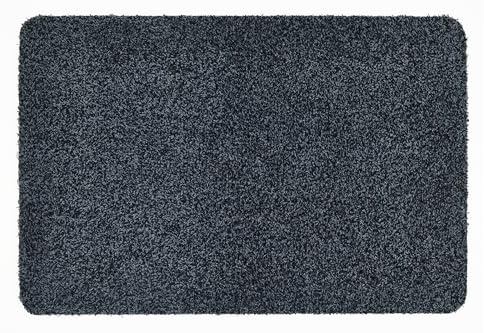 Andiamo zerbino Samson – zerbino Lavabile Interno – Antiscivolo e Assorbente in Cotone – Tappeto Porta Facile da Pulire 40 x 60 cm, Antracite