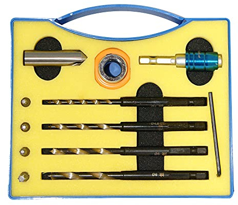 Fisch 01900007K Terrassendielenbohrer-Satz, 46x110 mm, 12-teilig