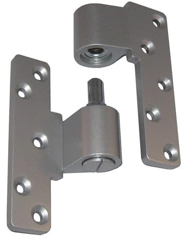 Pivot Hinge, Left Hand, Clear Aluminum