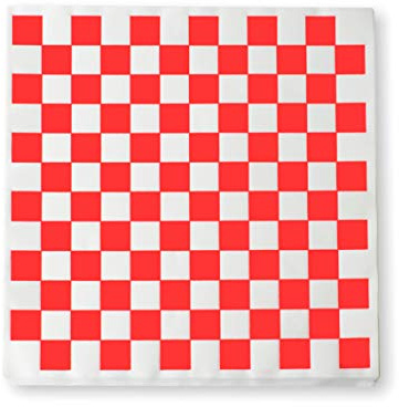 1000 Blatt rot und weiß kariert, fettbeständig, Korbeinlagen / Delikatpapier
