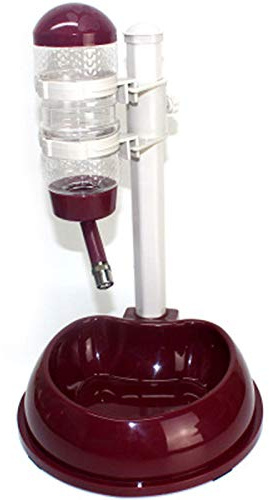 MEYLEE Perro Botella de Agua de la Taza del Soporte de Bebedero sin Goteo dispensador Multifuncional Antideslizante, Soporte alimentador automático para Mascotas, 36cm × 24cm × 24cm