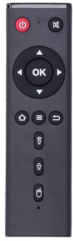 TX3 Ersatzfernbedienung für Android TV Box für Tanix TX3 TX5Max TX3 TX9S TX3Max, Tragbare Schwarze Fernbedienung für Fernsehbox für Andriod
