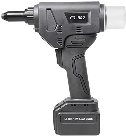 GOEBEL® - Akku Nieter Blindnietgerät Nietgerät GO-BR2 Hochfeste Blindniete Setzwerkzeug Arbeitsbereich ø 4,0/4,8/5,0/6,0/6,4 mm Setzgerät Handnietmaschine Nietpistole Akkunietzange