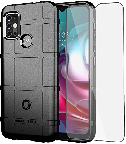 Asuwish Funda para teléfono Moto G30/G20/G10/10 Power 2021 con Protector de Pantalla de Vidrio Templado y Accesorios de celda Dura Protectora MotoG30 MotoG20 MotoG10 Motorola G 30 20 G10Power Mujeres