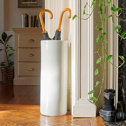 Red Lantern 24 Antique White Porcelain Umbrella Stand