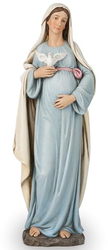 BC BUILDCLASSIC Maria Mutter Figur, religiöse Statue, handbemaltes katholisches Geschenk, 32,5 cm H