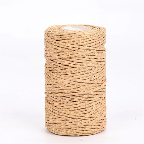 Garten Schnur 100 Meter 1,5 mm Dickes Papierschnurseil, Robustes Bindfadenseil, Dickes Naturpapierseil for Gartenarbeit, Basteln und Heimdekoration (Color : A)