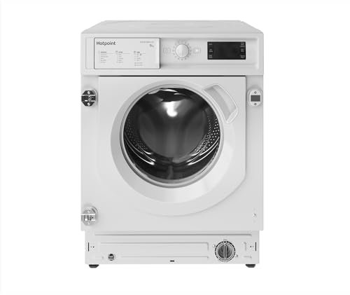 Hotpoint Anti-stain Integrated Washing Machine - White - 9kg - 1400rpm - B Rated - BI WMHG 91485 UK