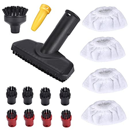 SBOJI Steam Cleaner Slit Nozzle Brush Sprinkler Nozzle Head SC1 SC2 SC3 SC4 SC5 SC7 Big Round Brush Steam Mop Rag Fit For Karcher Steam Cleaner Parts