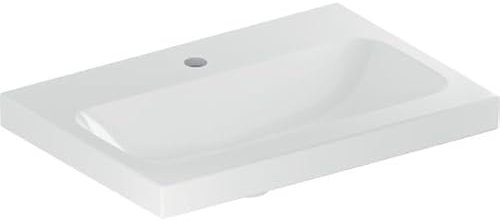 Geberit Waschtisch iCon Light 60x42cm, Hahnl. mit., o. ÜL, we. K-Tect