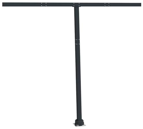 vidaXL Stützen, Stützfuß für Markisen Gelenkarmmarkisen, Drehbar Standfuß Stützbein, Standmontage Halterung Abstützung, Anthrazit 300x245cm Eisen