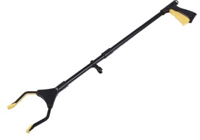 BOGAZY Greifzange Grabber Reacher Tool Reacher Grabber Pickup Tool Mit Rotierender Backe Und Magnetischem Müllsammler Greifwerkzeug(Yellow)