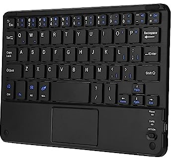 TOPINCN Teclado Inalámbrico con Touchpad Ultraslim para Tableta PC, Compatible con / /, 90 Horas de Tiempo de Trabajo, Diseño Liviano y Compacto para el Viaje