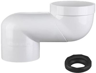 KESOTO Manguera de Desagüe para Inodoro, Pieza de Plomería, Instalación Rápida, Conector Y Accesorios, Desplazamiento de 14
