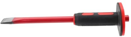 SEWACC Scalpello a Freddo per Calcestruzzo 300 Mm Protezione per Mano, Utensile da Muratura per Demolizione e Intaglio, Attrezzo Professionale per Lavori Gravosi Singolo Pezzo