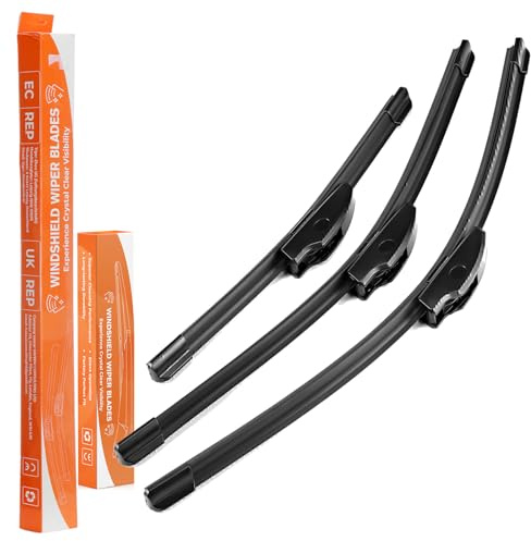 ISINEVER Scheibenwischer Kompatibel mit VW Golf 4 / IV 1997-2005, Wischerblätter vorne + hinten Komplett Set (3er Set: 530mm/480mm/330mm) Autoscheibenwischer Heckscheibenwischer