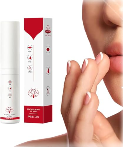 Masque moussant rajeunissant pour les lèvres au sang de dragon, gommage exfoliant et hydratant pour les lèvres, nettoyant et exfoliant doux, répare les ridules, hydrate et repulpe les lèvres sèches