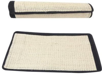 Toyvian Tappetino Tiragraffi Gatto in Sisal Resistente e Portatile Protezione Gambe Mobili Superficie Graffiante Grande Facile da Arrotolare e Posizionare
