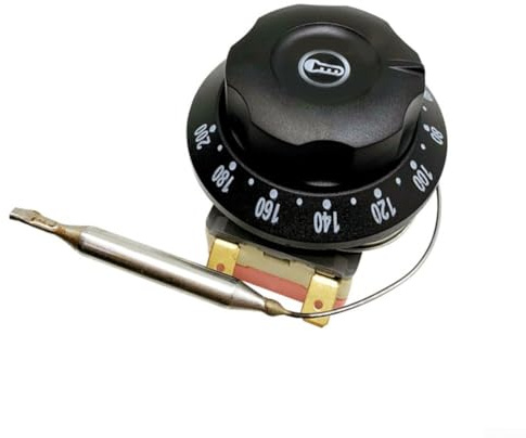 YobiLi Feelectric Backofen-Thermostat, Temperaturschalter, 250 V, mit Sondenstab-Sensor und Metall-Kunststoff, für Küchengerät, Temperaturregulierung