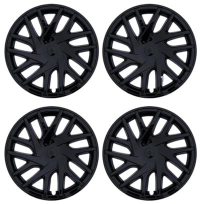 Felgenabdeckung Für Tesla Für Modell 3 Für Highland 2025 4PCS Radkappe 18 Zoll Radkappe Ersatz Auto Vollrandabdeckung Zubehör 2024(Bright Black)