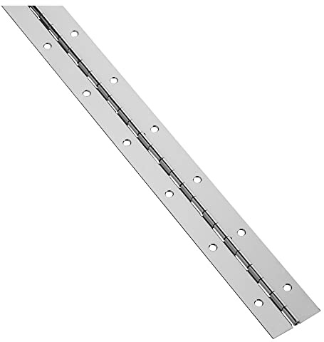 National Hardware Continuous Hinge, 2.9 x 1.9 x 50.4, Stainless Steel