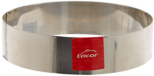 LACOR 68416 Kuchen/Ausstechformer, rund 16 x 4 cm | Aus lebensmittelechtem Edelstahl gefertigt; hohe Korrosionsbeständigkeit und Haltbarkeit im täglichen Gebrauch