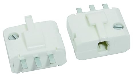 GEFOM 24366 Lot de 2 Fiches DCL 2 pôles + Terre