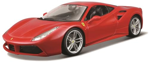 Bburago B18-16008 1/18 FERRARI-488 GTB Ferrari Modell, röd
