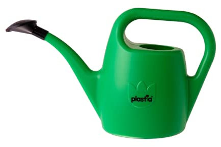 Plastia Gartengießkanne mit dem Brausekopf, 2 Liter - Gießkanne aus Hochwertigem Kunststoff - Handliche Giesskanne für Innen- und Außenbereich - Ideal für Bewässerung für Zimmerpflanzen, Grün