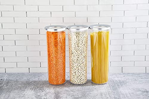 Vip Ahmet VorratsBehälter, Aufbewahrung 3tlg Set 400ml 700ml 1250ml 1750ml Rund (3x1750ml VP-197), vip-197