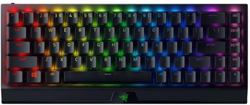 Razer BlackWidow V3 Mini HyperSpeed (Green Switch) - Kabellose 65% Mechanische Gaming Tastatur (Klickende Mechanische Switches, USB-C, Doubleshot ABS-Tastenkappen) QWERTY US-Layout | Schwarz