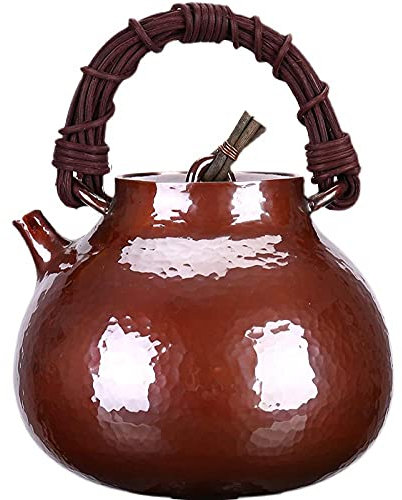 0.9 l Ein Stück Kupferblatt, um eine Kupferflasche, einstückiger Kupferkessel, reiner Kupferkessel, unbeschichteter kochender Teekanne herzustellen