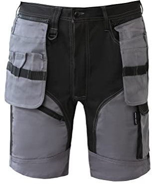 WORK IDEA Builder-Arbeitsshorts für Herren – strapazierfähige Sommer-Shorts für den Kampfeinsatz – mehrere Taschen, abnehmbare Flugtaschen-Shorts