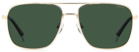Polaroid Pld 4128/s/x J5G/UC GOLD Sunglasses Men's Acetate, Standard, 58