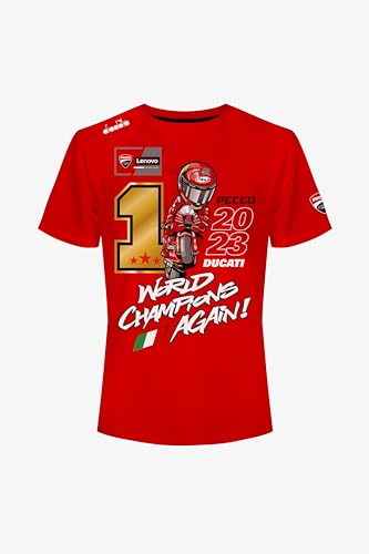 63 Championnat du Monde de Bagnaia 2023 T-Shirt Homme (Lot de 1)
