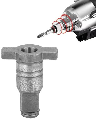 Yuecoom Chiave Elettrica con Albero Quadrato, Chiave Elettrica con Albero Quadrato Tipo T Testa di Conversione Multifunzione in Acciaio Accessori Per Elettroutensili Adatti Per Punte da Trapano