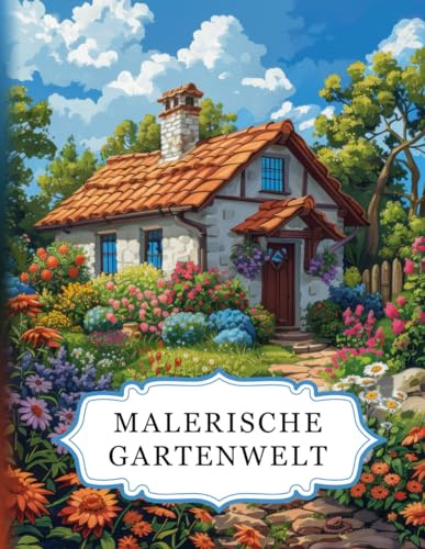 Malerische Gartenwelt: Ein Garten Malbuch für Erwachsene mit 50 wunderschönen Motiven zum Ausmalen. Ideal zur Entspannung, zum Stressabbau und zur Förderung der Kreativität (Malerische Welten)
