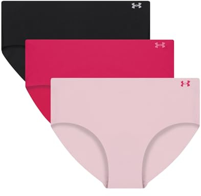 Under Armour Pure Stretch Mesh No Show Hipster - Solid 3-Pack