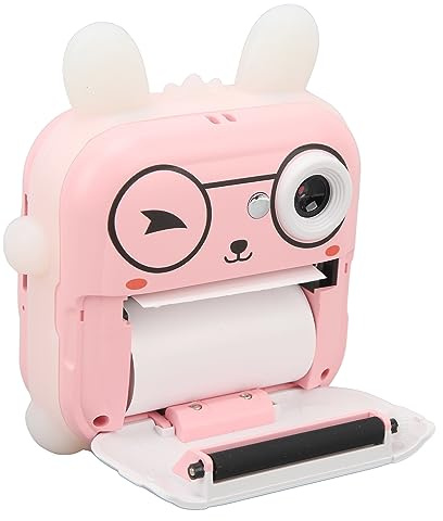 48MP 1080P Kinderkamera, Sofortbild-Kinderkamera mit Digitalzoom, 2,4-Zoll-IPS-Bildschirm, kein Tintendruck, Umweltfreundliches Material (PINK)
