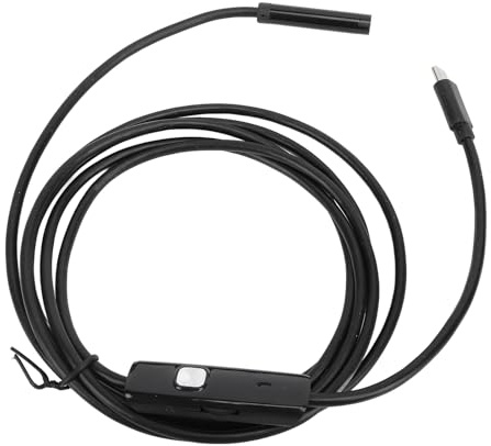2MP Endoscope Camera, 7mm Inspection Camera for Smartphones, with 6.56ft Cable, Type C/USB/Micro USB Port Adapter